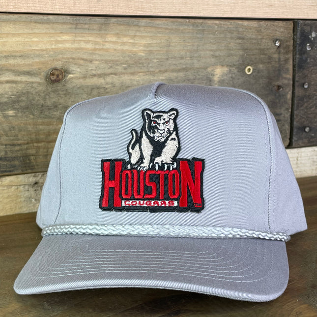 Custom Houston Cougars Vintage Patch Rope Golf Snapback Cap Hat