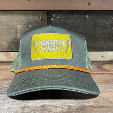 Cornbread Cowboi Vintage mesh rope Snapback hat cap custom embroidery
