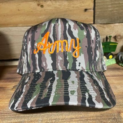 Custom Army Military Vintage Camouflage SnapBack Hat Cap