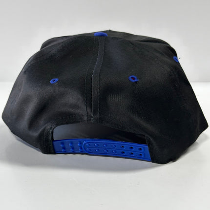 High Class White Trash on a Black Crown Blue Crown with rope SnapBack Hat Cap Custom Embroidery Chris Chapman