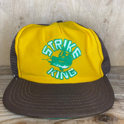 Vintage Strike King Fishing Mesh Snapback Hat Cap