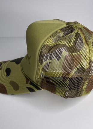 Crown Camo Rope Snapback Cap Hat Custom Embroidered