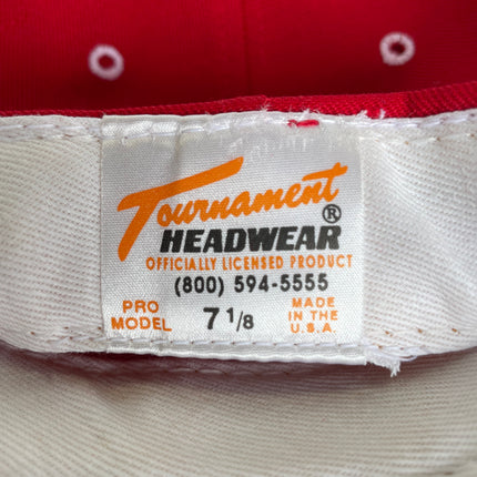 Fitted Red 5 Panel Hat Cap