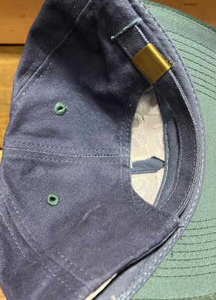 Just Got Laid At 58 Vintage Blue Crown Green Brim Strapback Hat Cap Custom embroidery