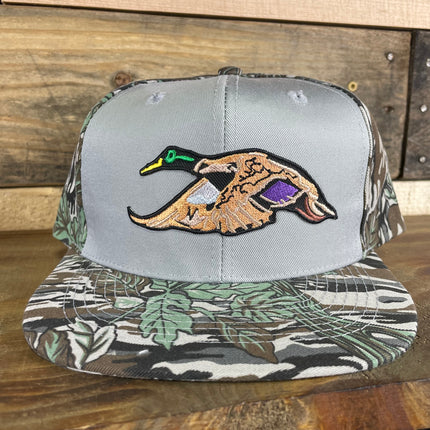 Custom Mallard Duck Hunting Camo Trucker Snapback Cap Hat
