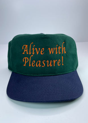 Alive With Pleasure Vintage Strapback Cap Custom Embroidery