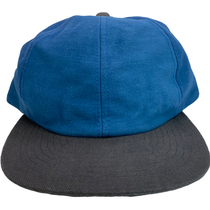 Vintage Blue Low Crown Gray Brim SnapBack Hat Cap