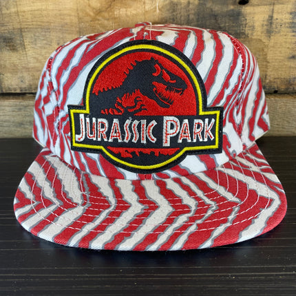 Custom Jurassic Park Vintage Zebra Snapback hat cap