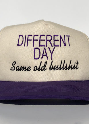Different Day Same Old Bullshit Custom Embroidered snapback cap hat