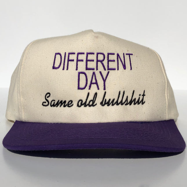 Different Day Same Old Bullshit Custom Embroidered snapback cap hat