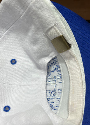 Grippin Shoes Rippin Juuls White Crown Blue Brim Strapback Hat Cap Custom Embroidery