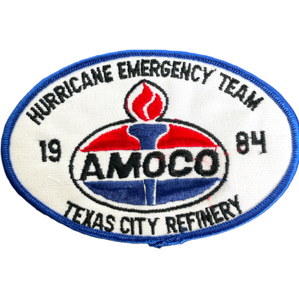 Vintage Amoco Emergency Department Texas Refinery Sew On Patch