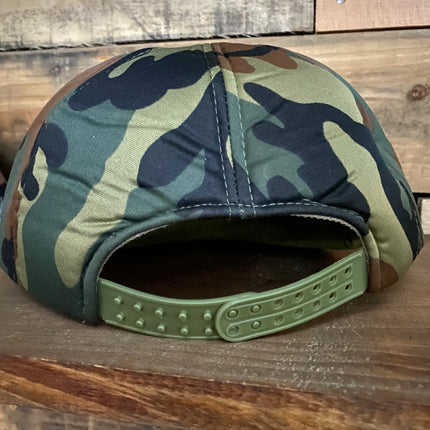 Smoking’ Gun hunting club Vintage Camo foam Snapback hat cap custom embroidery