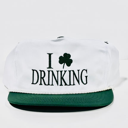 St. Patricks Day I Love Drinking Shamrock St Patrick’s day Custom Embroidered Vintage Hat SnapBack