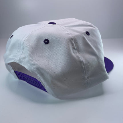 South Carolina Clemson Vintage Purple Crown Rope Snapback Hat Cap Embroidered
