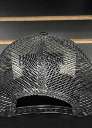 Johnny Cash Owes Me $5 Vintage Black Mesh Trucker Snapback Cap Hat Custom Embroidered
